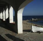 Underneath the arches in Calella