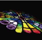 Stained glass windows by Gaud