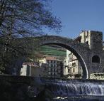 Old stone bridge in Ripoll