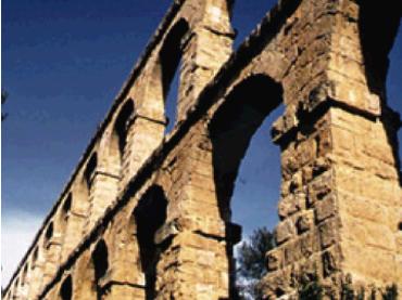 The Roman aquaduct in Tarragona